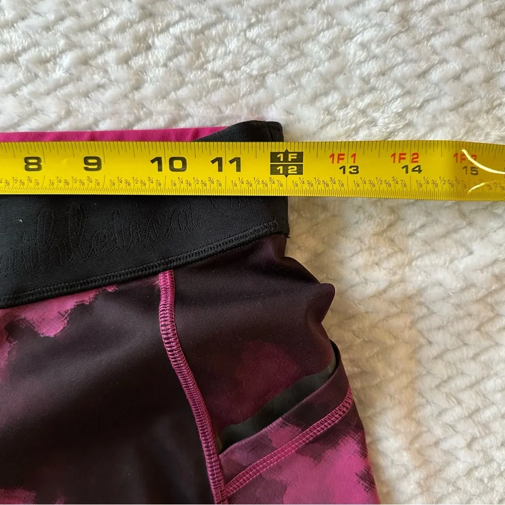 Lululemon What the Sport Short Blooming Pixie Raspberry Black size 4
